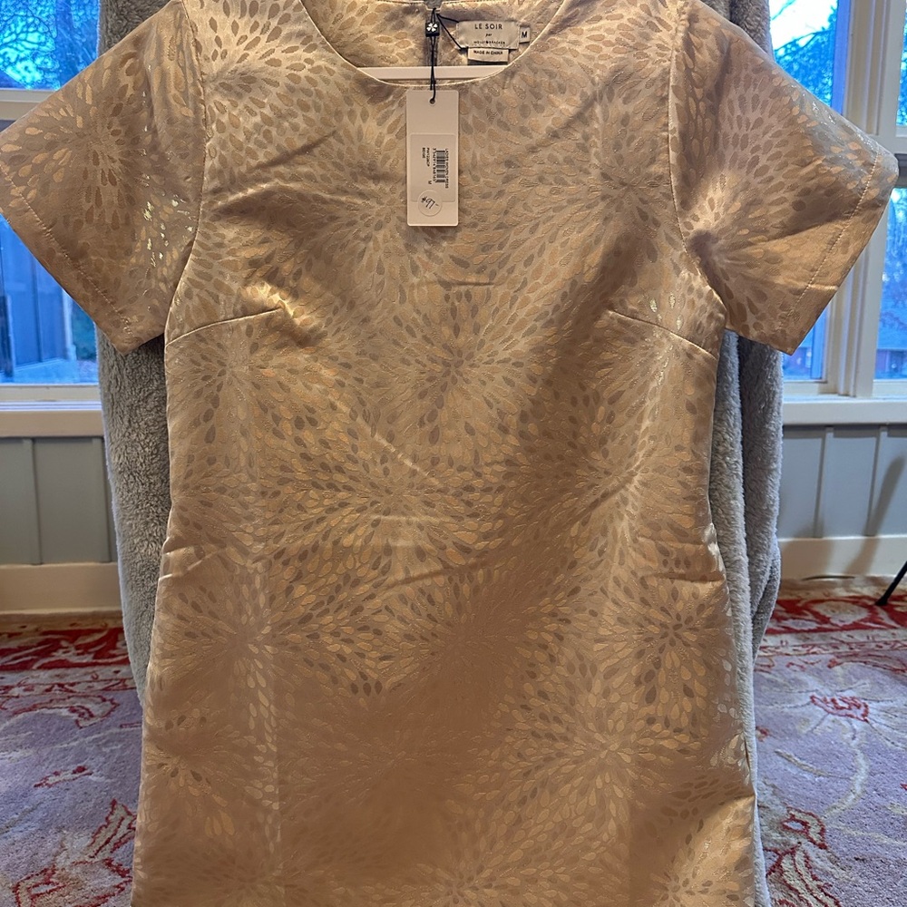 Molly Bracken Gold Patterned Dress